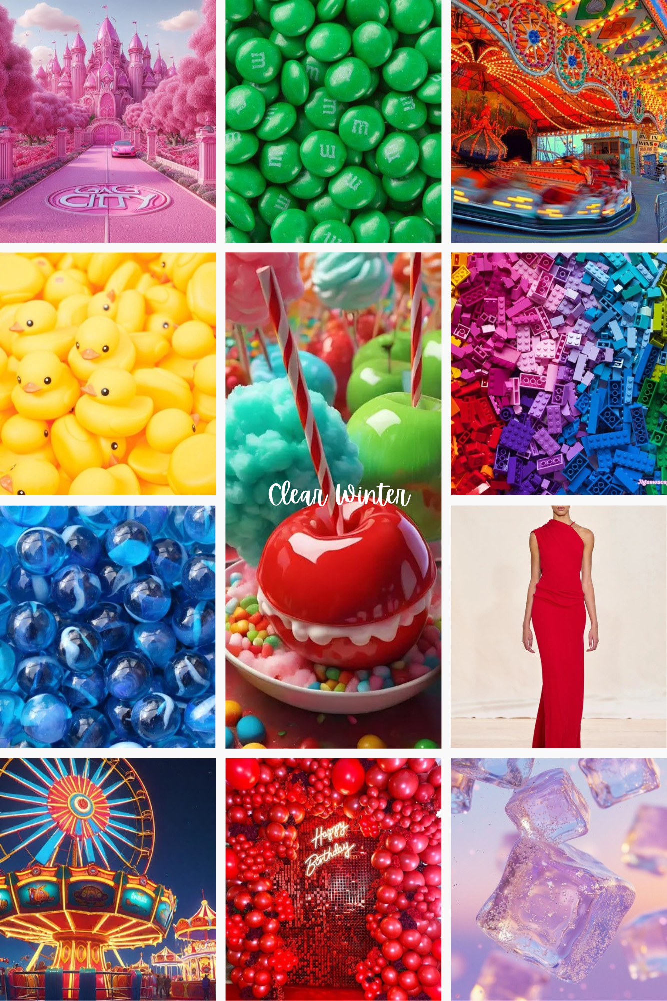 moodboard clear winter the curated self