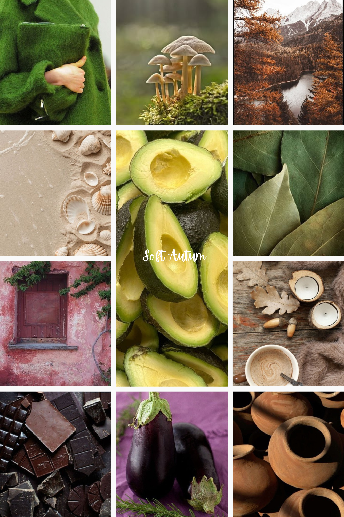 moodboard soft autumn the curated self