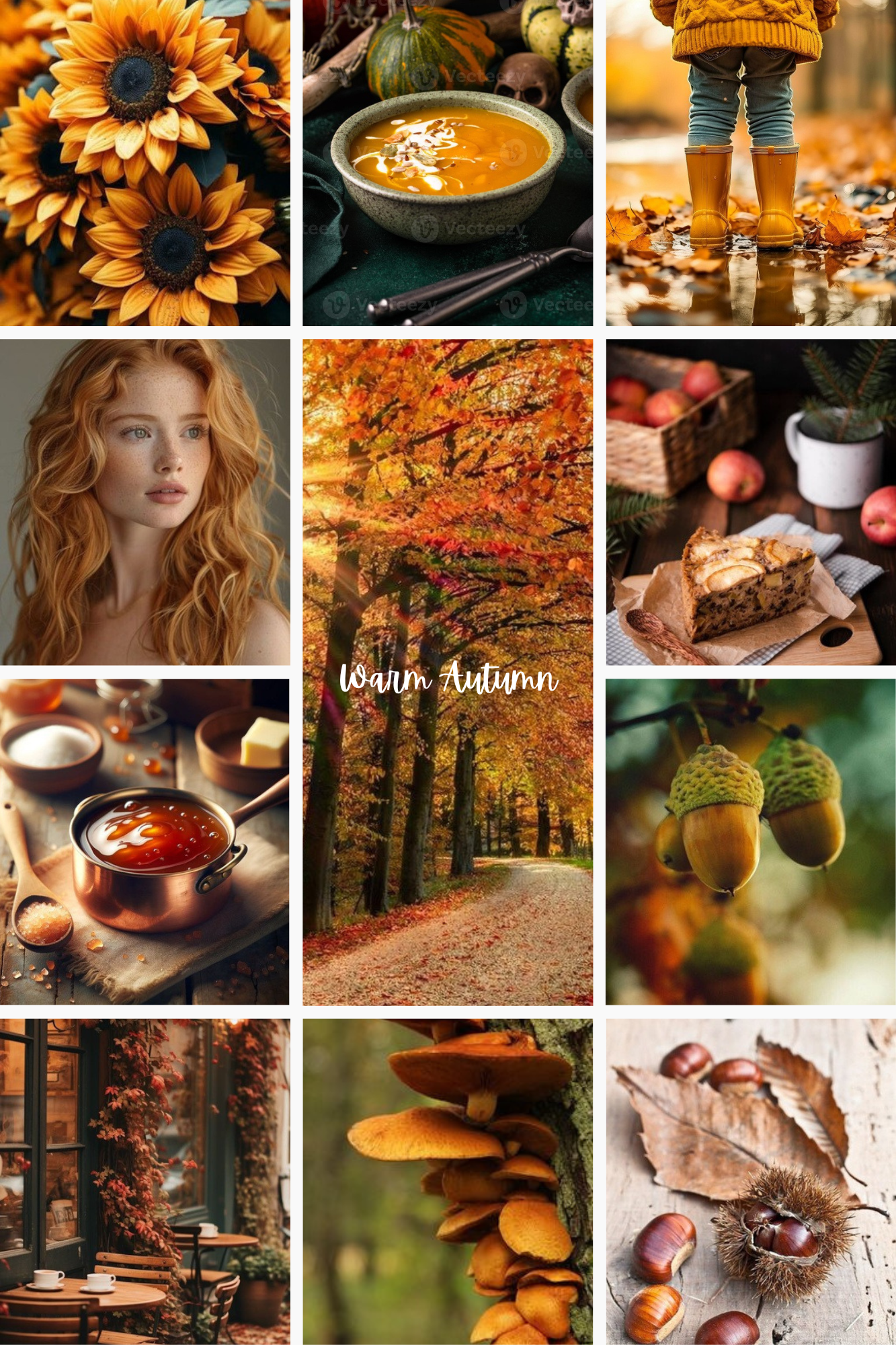 moodboard warm winter the curated self
