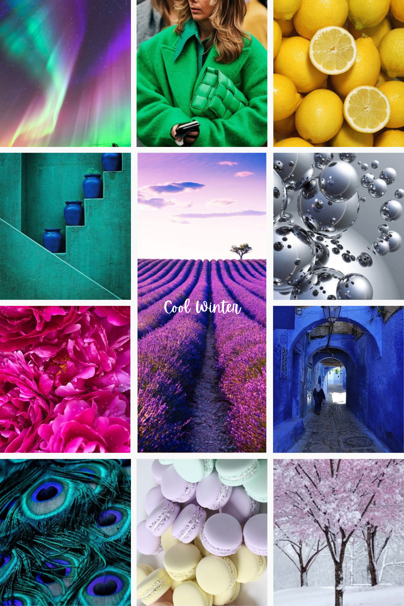 moodboard cool winter the curated self